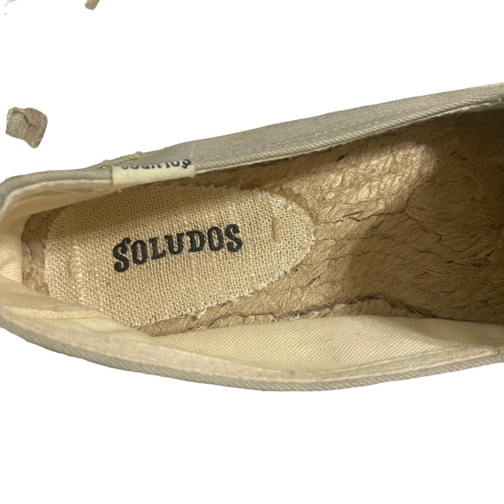 Soludos for Anthropologie La Vie En Rose Smoking Slipper in Chambray Size 7 - Picture 9 of 10